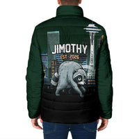 Raccoon Jimothy Runs This City Padded Jacket