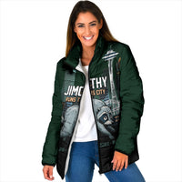Raccoon Jimothy Runs This City Padded Jacket