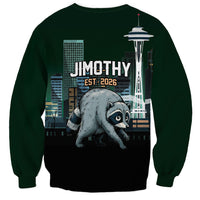 Raccoon Jimothy Runs This City Sweatshirt