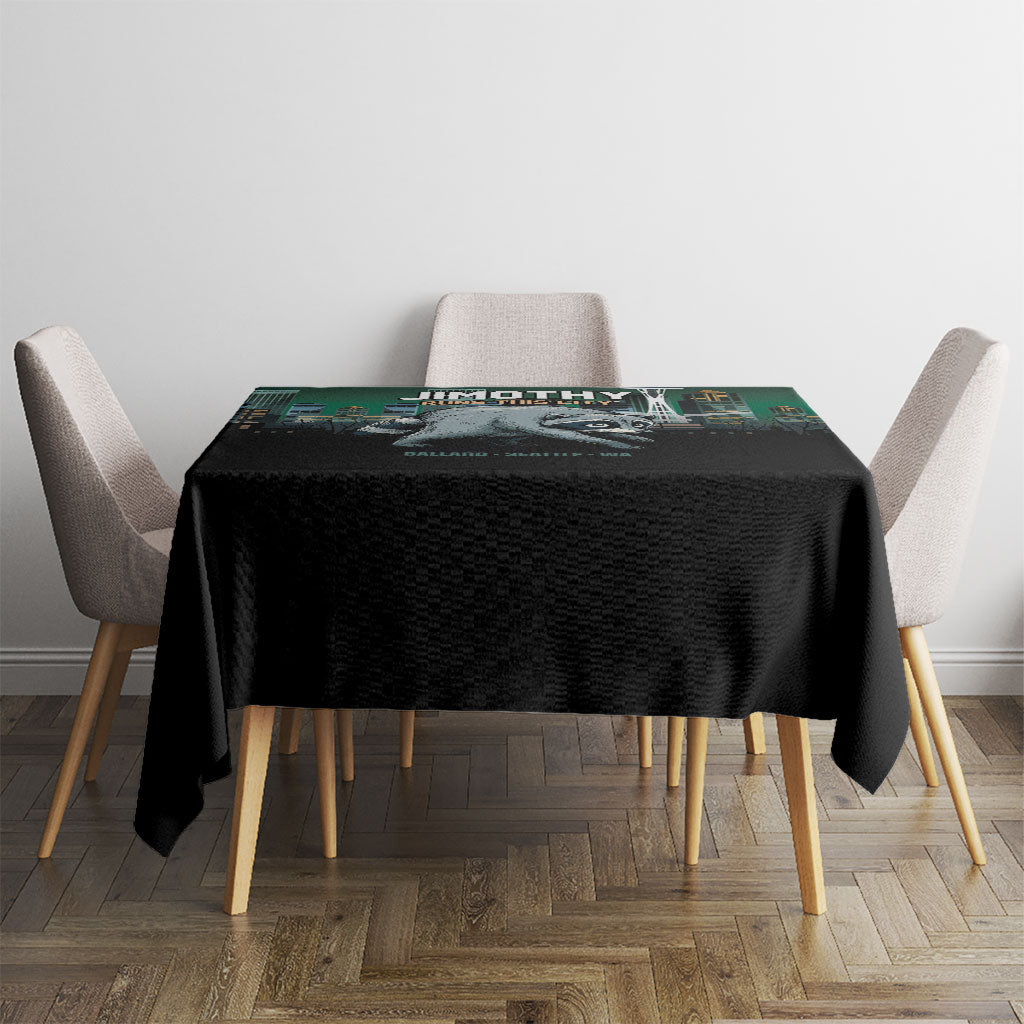 Raccoon Jimothy Runs This City Tablecloth