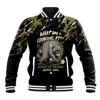 Personalized Raccoon Jimothy Meme Baseball Jacket What Am I Looking At