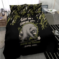 Raccoon Jimothy Meme Bedding Set What Am I Looking At