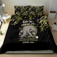 Raccoon Jimothy Meme Bedding Set What Am I Looking At