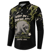 Personalized Raccoon Jimothy Meme Button Sweatshirt What Am I Looking At