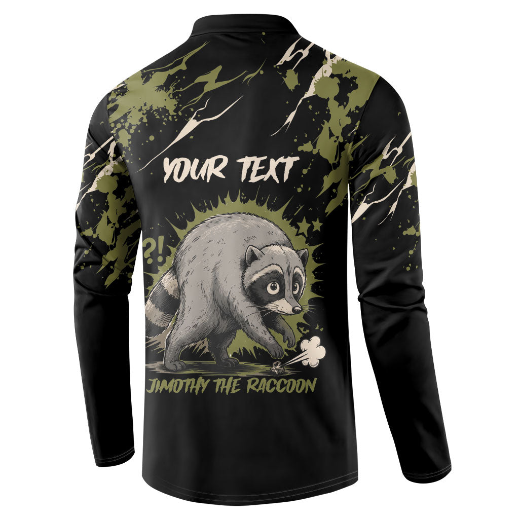 Personalized Raccoon Jimothy Meme Button Sweatshirt What Am I Looking At