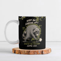 Personalized Raccoon Jimothy Meme Ceramic Mug What Am I Looking At