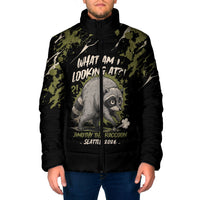 Personalized Raccoon Jimothy Meme Padded Jacket What Am I Looking At