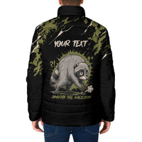 Personalized Raccoon Jimothy Meme Padded Jacket What Am I Looking At