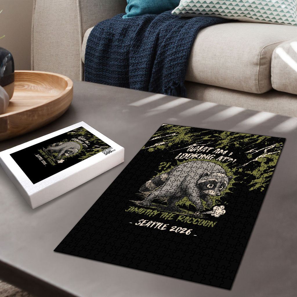 Raccoon Jimothy Meme Puzzle What Am I Looking At