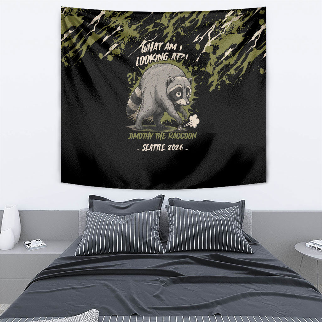 Raccoon Jimothy Meme Tapestry What Am I Looking At