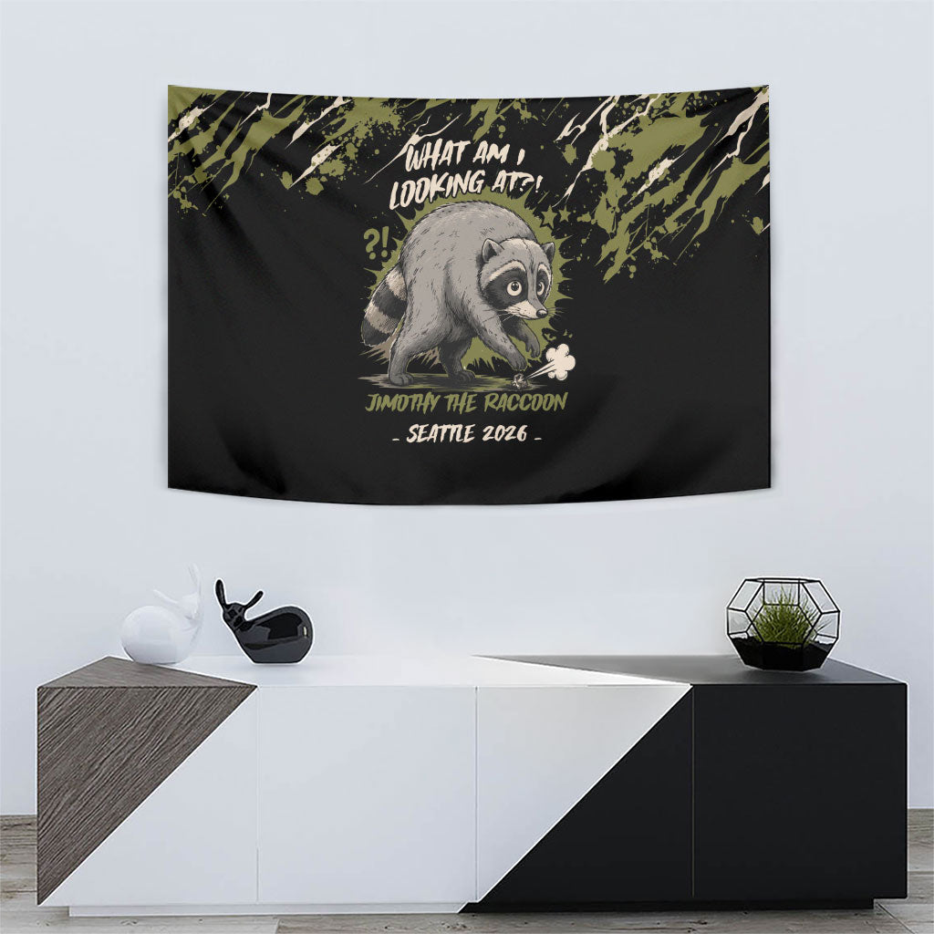 Raccoon Jimothy Meme Tapestry What Am I Looking At