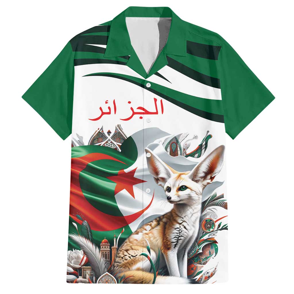 Algeria Fennec Fox Personalized Hawaiian Shirt with Algerian Culture and Nature - Wonder Print Shop