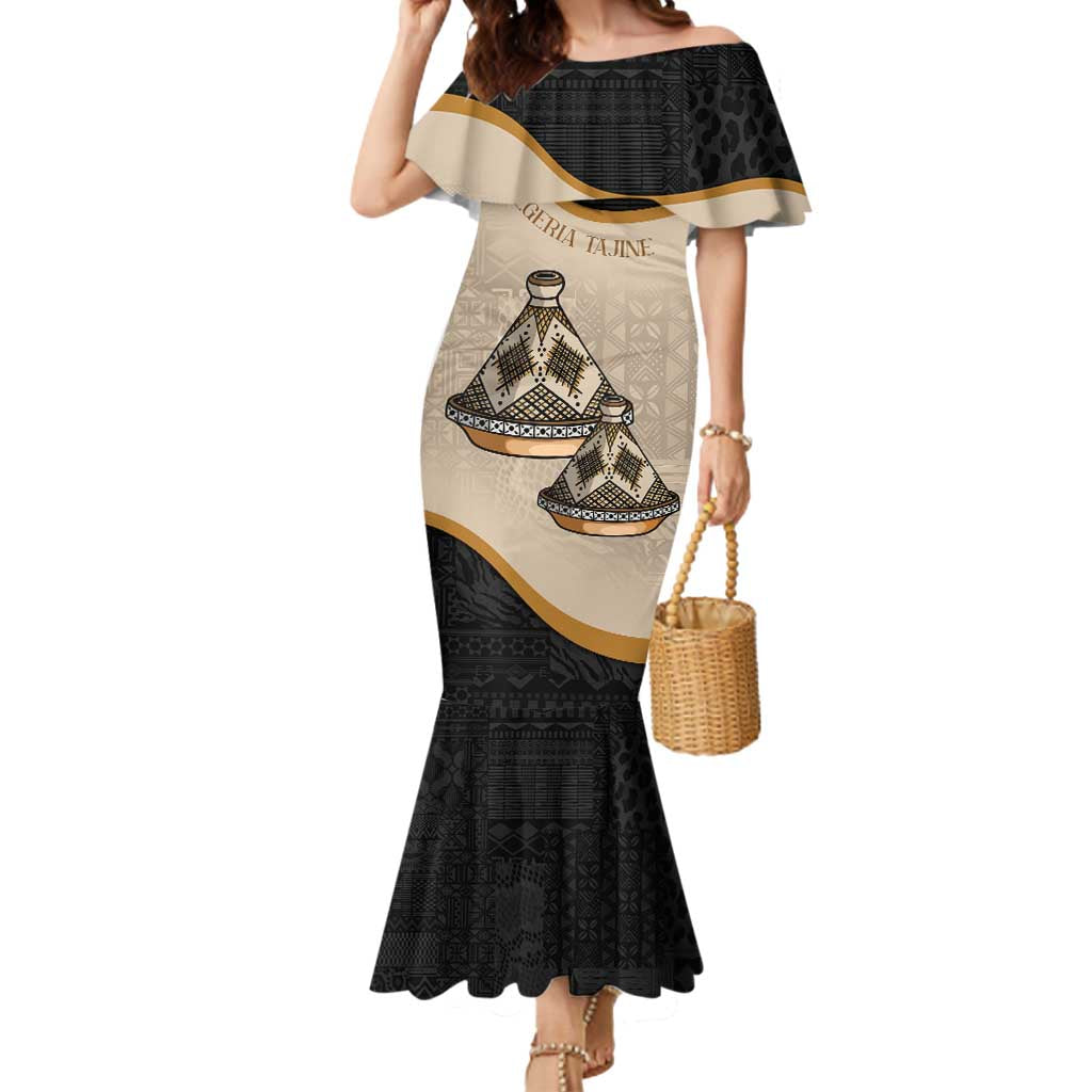 Algeria Tajine Dish Personalized Mermaid Dress with African Tribal Pattern - Wonder Print Shop