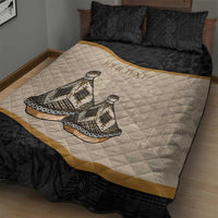 Black and cream duvet quilt set with tajine dish artwork and decorative border, plus pillows