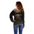 Egypt Eyes Of Horus Off Shoulder Sweater with Egyptian Hieroglyphs - Wonder Print Shop