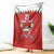 Custom Bahrain Cricket Blanket Coat of arms of Bahrain with Sporty Pattern