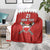 Custom Bahrain Cricket Blanket Coat of arms of Bahrain with Sporty Pattern