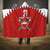 Custom Bahrain Cricket Hooded Blanket Coat of arms of Bahrain with Sporty Pattern