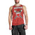 Custom Bahrain Cricket Men Tank Top Coat of arms of Bahrain with Sporty Pattern