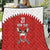 Custom Bahrain Cricket Quilt Coat of arms of Bahrain with Sporty Pattern - Wonder Print Shop