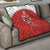 Custom Bahrain Cricket Quilt Coat of arms of Bahrain with Sporty Pattern - Wonder Print Shop