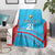 Custom Kuwait Cricket Blanket Kuwayt Sporty Pattern