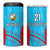 Custom Kuwait Cricket 4 in 1 Can Cooler Tumbler Kuwayt Sporty Pattern LT9 - Wonder Print Shop