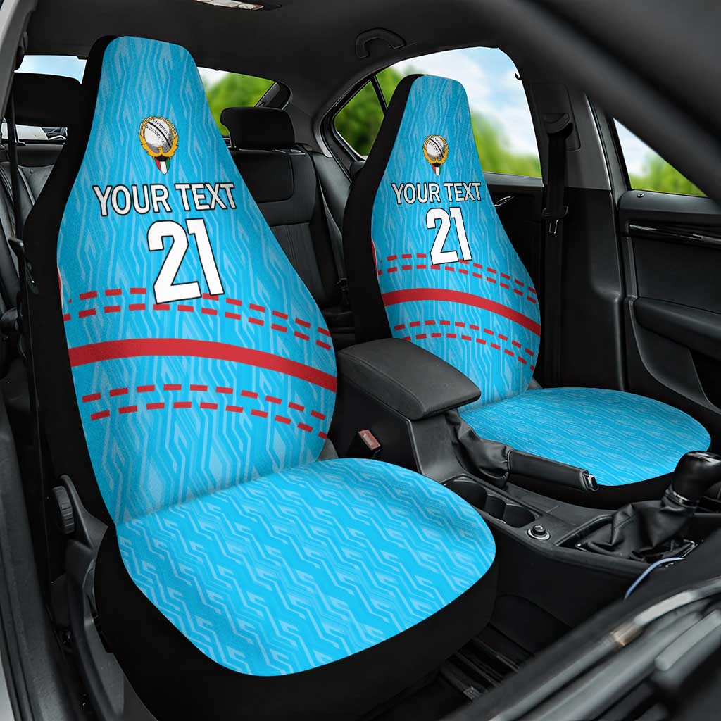 Custom Kuwait Cricket Car Seat Cover Kuwayt Sporty Pattern LT9 - Wonder Print Shop