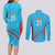 Custom Kuwait Cricket Couples Matching Long Sleeve Bodycon Dress and Long Sleeve Button Shirt Kuwayt Sporty Pattern LT9 - Wonder Print Shop