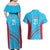 Custom Kuwait Cricket Couples Matching Off Shoulder Maxi Dress and Hawaiian Shirt Kuwayt Sporty Pattern LT9 - Wonder Print Shop