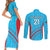 Custom Kuwait Cricket Couples Matching Short Sleeve Bodycon Dress and Long Sleeve Button Shirt Kuwayt Sporty Pattern LT9 - Wonder Print Shop