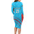 Custom Kuwait Cricket Family Matching Long Sleeve Bodycon Dress and Hawaiian Shirt Kuwayt Sporty Pattern LT9 - Wonder Print Shop