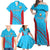 Custom Kuwait Cricket Family Matching Off Shoulder Maxi Dress and Hawaiian Shirt Kuwayt Sporty Pattern LT9 - Wonder Print Shop