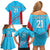 Custom Kuwait Cricket Family Matching Off Shoulder Short Dress and Hawaiian Shirt Kuwayt Sporty Pattern LT9 - Wonder Print Shop