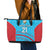 Custom Kuwait Cricket Leather Tote Bag Kuwayt Sporty Pattern - Wonder Print Shop