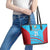 Custom Kuwait Cricket Leather Tote Bag Kuwayt Sporty Pattern - Wonder Print Shop