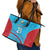 Custom Kuwait Cricket Leather Tote Bag Kuwayt Sporty Pattern - Wonder Print Shop