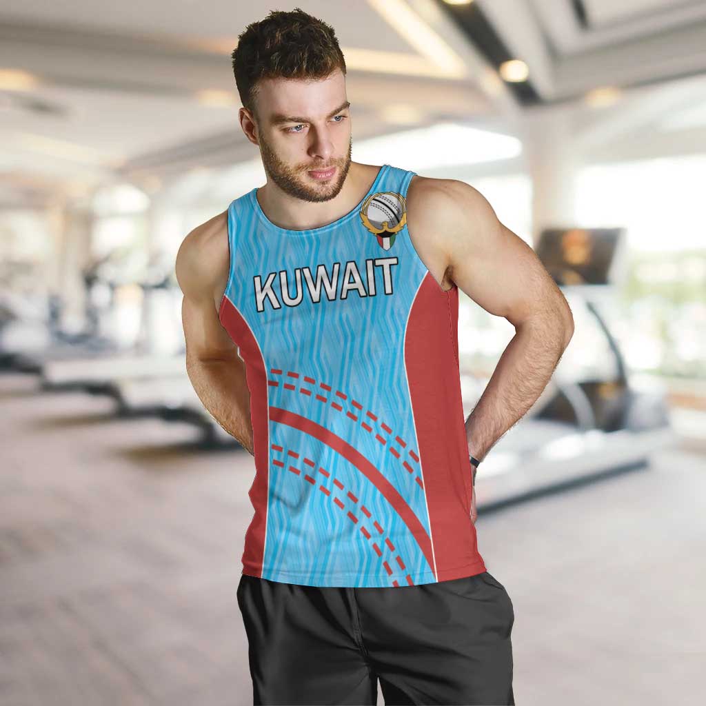 Custom Kuwait Cricket Men Tank Top Kuwayt Sporty Pattern