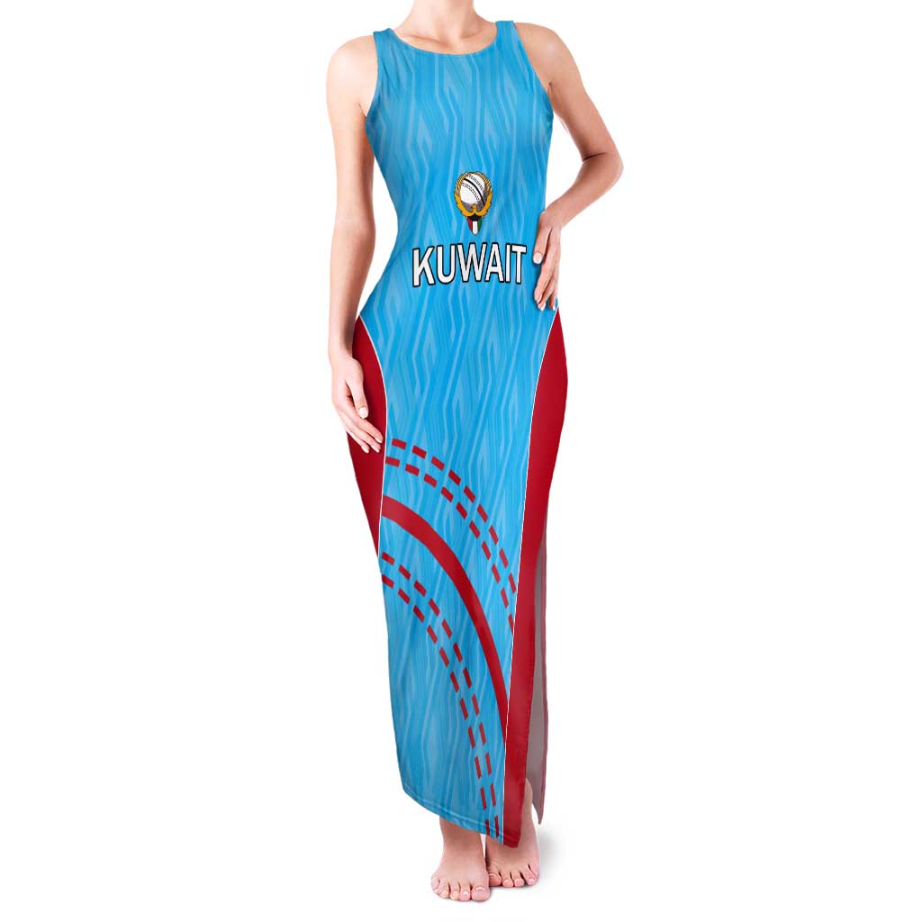 Custom Kuwait Cricket Tank Maxi Dress Kuwayt Sporty Pattern - Wonder Print Shop