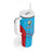 Custom Kuwait Cricket Tumbler With Handle Kuwayt Sporty Pattern - Wonder Print Shop