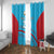 Custom Kuwait Cricket Window Curtain Kuwayt Sporty Pattern - Wonder Print Shop