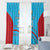 Custom Kuwait Cricket Window Curtain Kuwayt Sporty Pattern - Wonder Print Shop