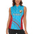 Custom Kuwait Cricket Women Sleeveless Polo Shirt Kuwayt Sporty Pattern - Wonder Print Shop