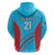 Custom Kuwait Cricket Zip Hoodie Kuwayt Sporty Pattern - Wonder Print Shop