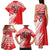 Croatia Rugby Custom Family Matching Tank Maxi Dress and Hawaiian Shirt Chessboard with Sporty Pattern - Wonder Print Shop