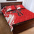 Croatia Rugby Custom Quilt Bed Set Chessboard with Sporty Pattern - Wonder Print Shop