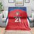 Czech Republic Rugby Custom Blanket Silver Double-tailed Lion Sporty Pattern