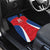 Czech Republic Rugby Custom Car Mats Silver Double-tailed Lion Sporty Pattern LT9 - Wonder Print Shop