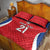 Czech Republic Rugby Custom Quilt Bed Set Silver Double-tailed Lion Sporty Pattern - Wonder Print Shop