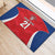 Czech Republic Rugby Custom Rubber Doormat Silver Double-tailed Lion Sporty Pattern - Wonder Print Shop